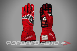 Перчатки (FIA) TECH-1 ZX v2 перчатки, для автоспорта (XL, красный, черный) ALPINESTARS 3550120 31 XL